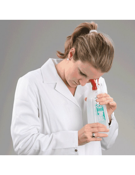 Barikos oogspoelfles, 620 ml, witte rode fles, oogbescherming, tegen vuil in ogen