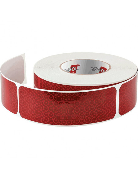 Oralite retroreflecterende contourmarkering - 60 stickers per rol - rood wit geel