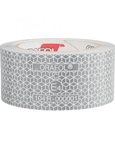 Oralite reflecterende tape - 12,5 meter per rol - rood wit geel