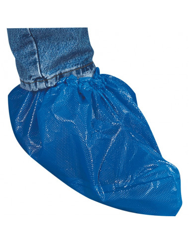Wegwerp overschoenen anti slip WORK Classic, 200 stuks, blauw