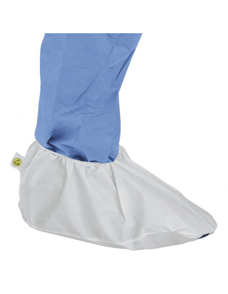 Antistatische wegwerp overschoenen ESV WORK in combinatie met chemisch bestendige broek
