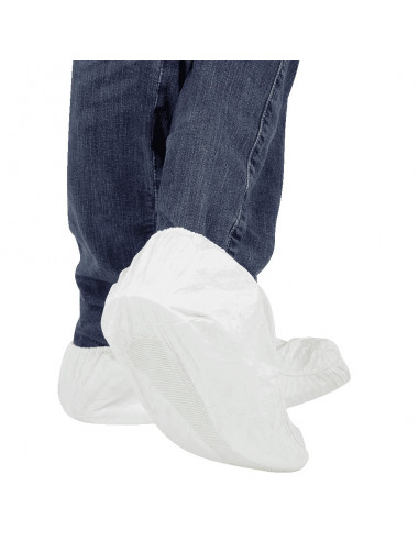 Wegwerp overschoenen Tyvek antistatisch, 100 stuks, paar overschoenen met spijkerbroek