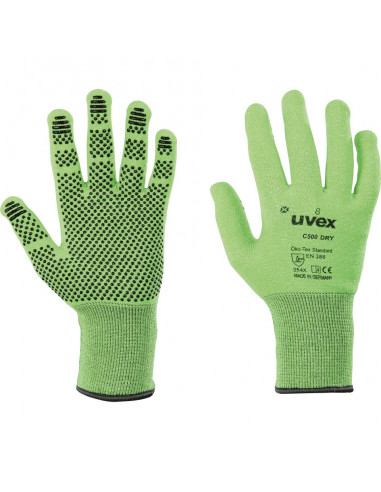 Uvex C500 dry/wet Snijbestendige handschoen 