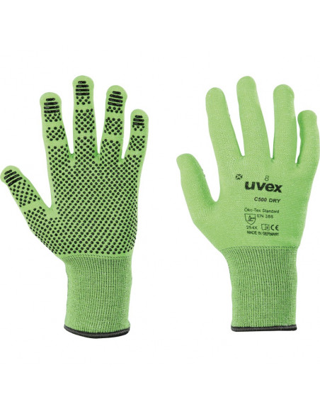 Uvex C500 dry/wet Snijbestendige handschoen 