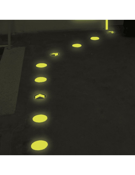 Lichtgevende vloermarkeringsstippen, 10 stuks