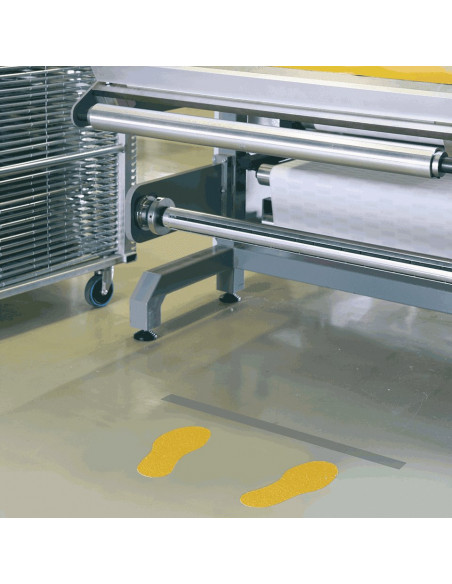 Vloerstickers voetstappen, 5 paar, geel