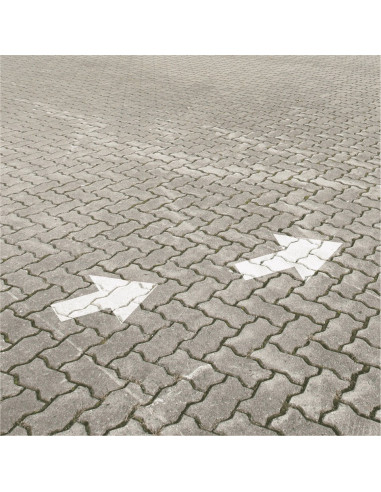 Spuitsjablonen set pijlen - kunststof - 4 sjablonen, zwart