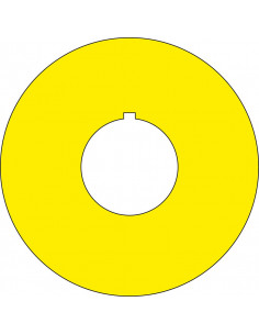 Blanco noodstop sticker - beschrijfbaar - 60 mm