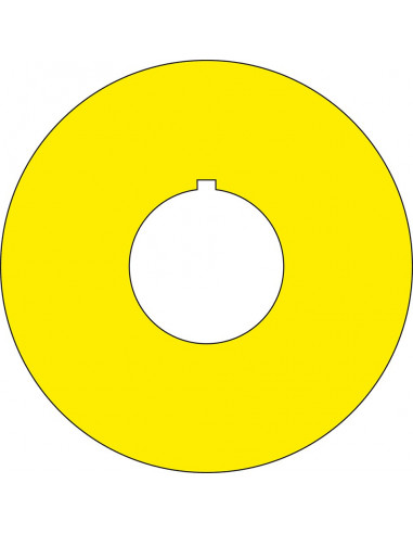 Blanco noodstop sticker - beschrijfbaar - 60 mm