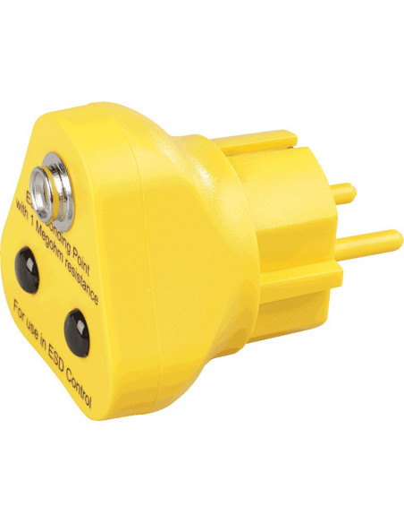 Aardingsstekker voor antistatische werkplaatsmat