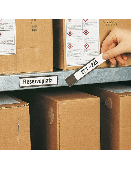 Magnetisch C-profiel voor papierstroken, 50 meter op rol