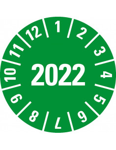 Keuringssticker met heel jaartal, boekje