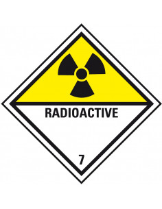 ADR sticker klasse 7 'Radioactief' folie