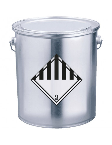 ADR klasse 9 sticker diverse gevaarlijke stoffen, zeewaterbestendig, ruit, wit zwart, strepen