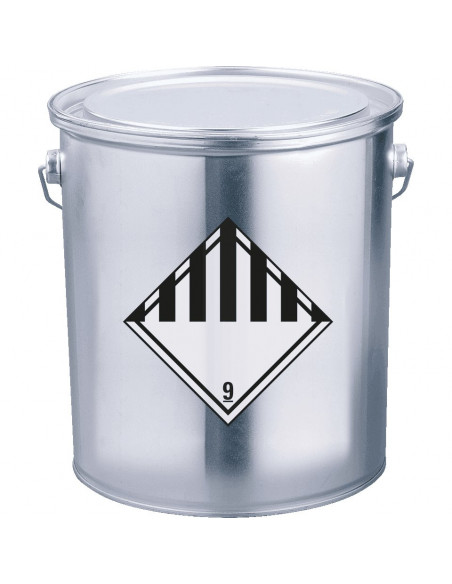 ADR klasse 9 sticker diverse gevaarlijke stoffen, zeewaterbestendig, ruit, wit zwart, strepen