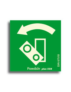 Lichtgevende Reservepictogram Draairichting links, voor deuralarm
