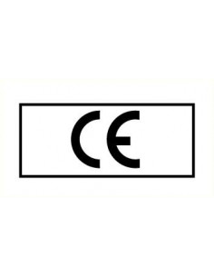 CE-label, vierkant, 52 stickers per vel, zwart wit, keurmerk
