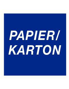 Papier/karton stickerm, blauw, vierkant