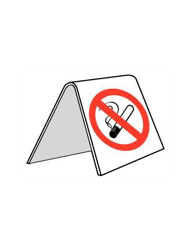 Roken verboden tafelstandaard, pvc, 120 x 120 mm