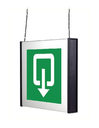 Uitgang bord plafondbevestiging, aluminium