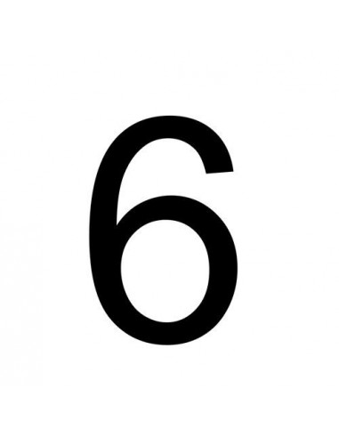 Sticker ADR voor klasse '6' 80 x 110 mm