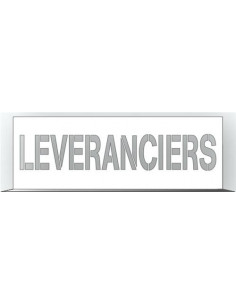 Spuitsjabloon leveranciers - dibond - 1000 x 300 mm, wit, rechthoekig