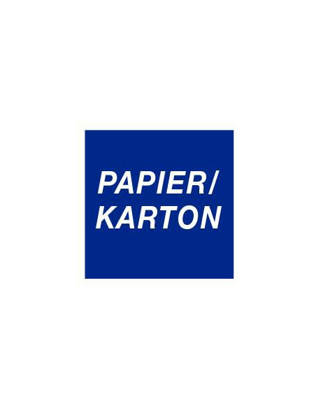 Papier/karton bord, kunststof, blauw wit, vierkant, tekst papier / karton