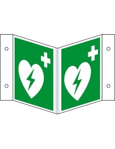Panorama AED bord, kunststof, E010