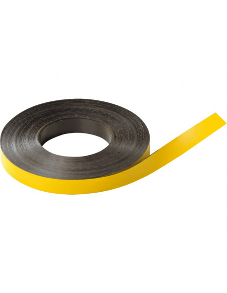 Beschrijfbare magneetband, geel